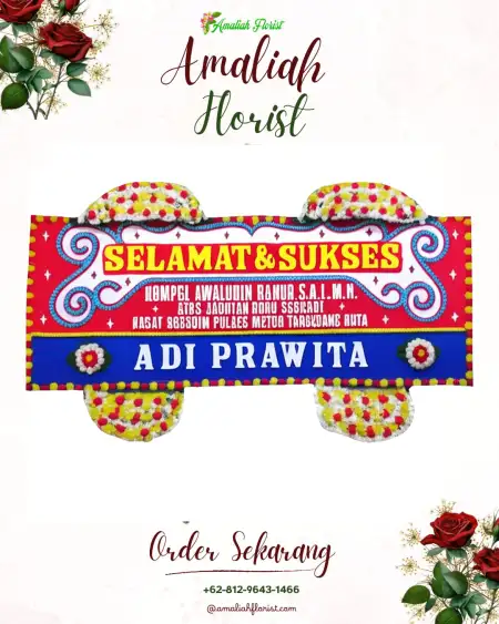 Papan Bunga Ucapan Selamat Tibubiu